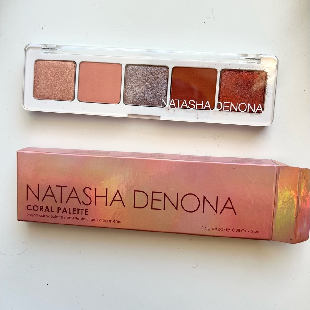 Natasha Denona CORAL Eyeshadow Palette 5 Shades NEW in Box ( 1 Color Broken)